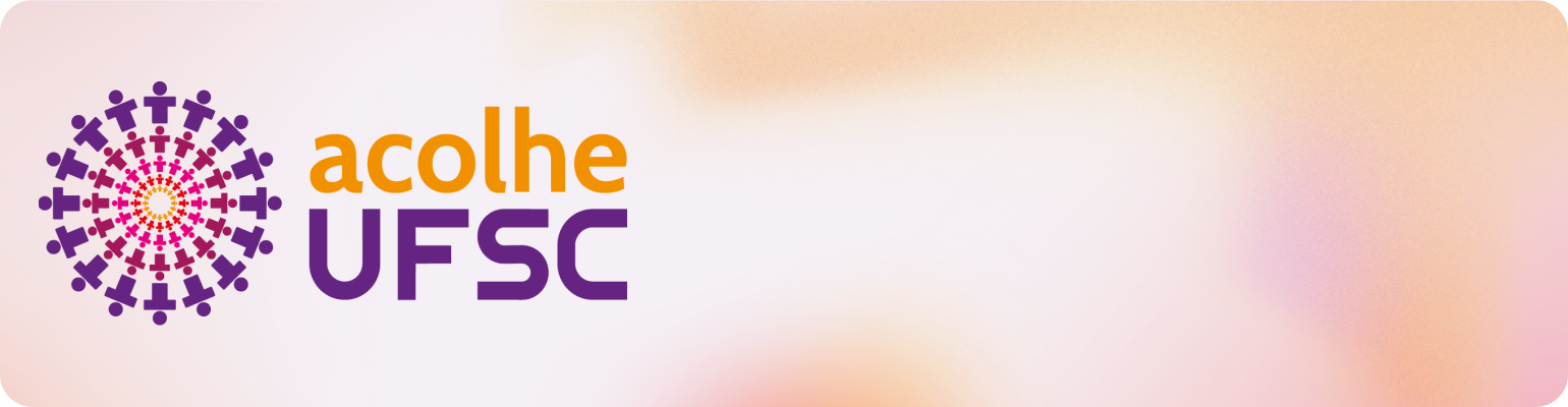 Banner do Site: escrito Acolhe UFSC